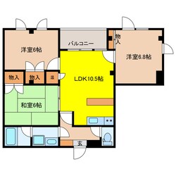 東塙田ロイヤルパレスの物件間取画像